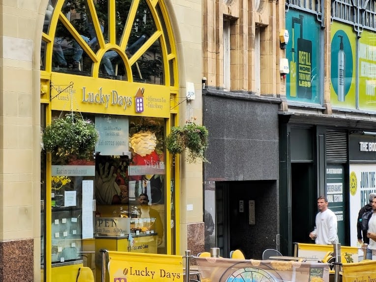 Lucky Days, in Albion Place, is a hard place to miss with its vibrant exterior. Named one of the best independent coffee shops in Leeds, the venue boasts an impressive menu.