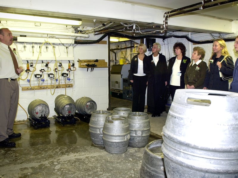 The River Wyre pub in Poulton marked the five years since its refurbishment with a special St. George's Day lunch.
Landlord Paul Thornhill gives a guided tour of the cellars