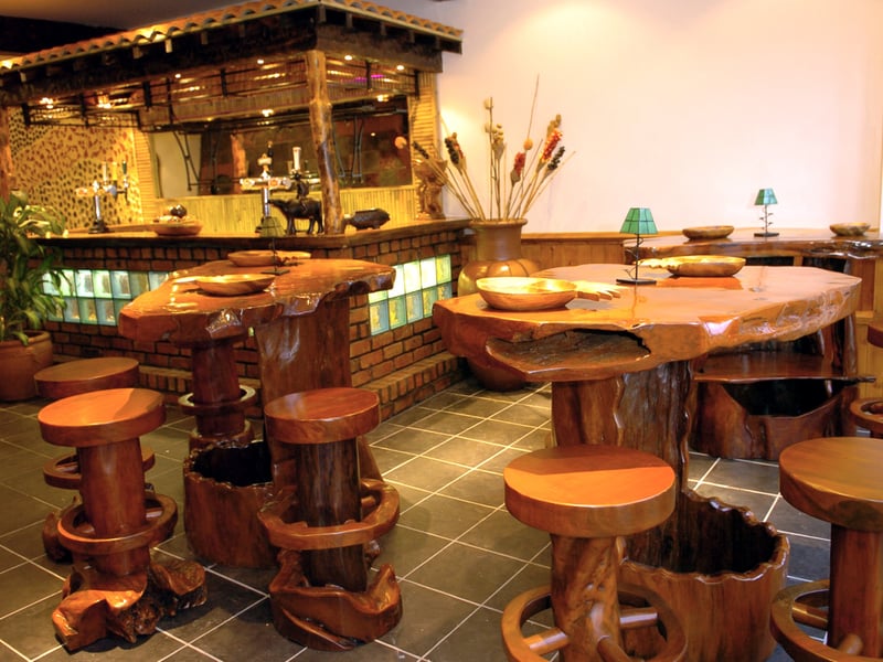 Inside Filipino's restaurant in Breck Road