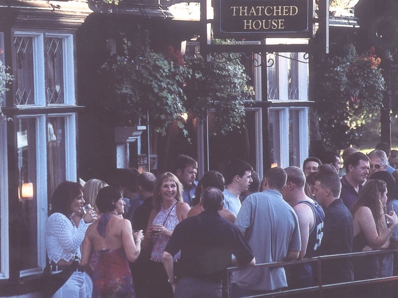 Summer nights outside The Thatched in the 90s
