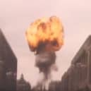 The moment a nuclear bomb falls on Sheffield in the 1984 BBC TV drama Threads. Photo: BBC