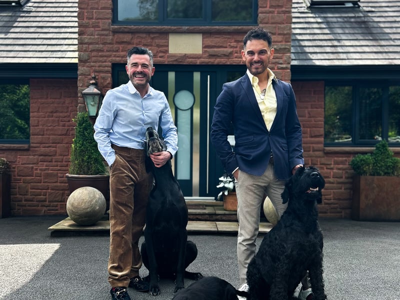John and Dan, owners of Kirtle Water Grange, Lockerbie