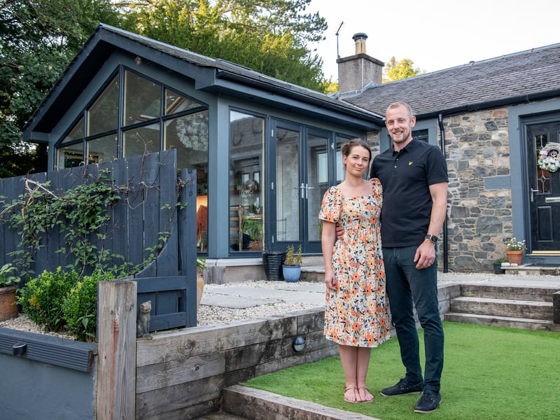 Bryony and Mark, the owners of Honeysuckle Cottage