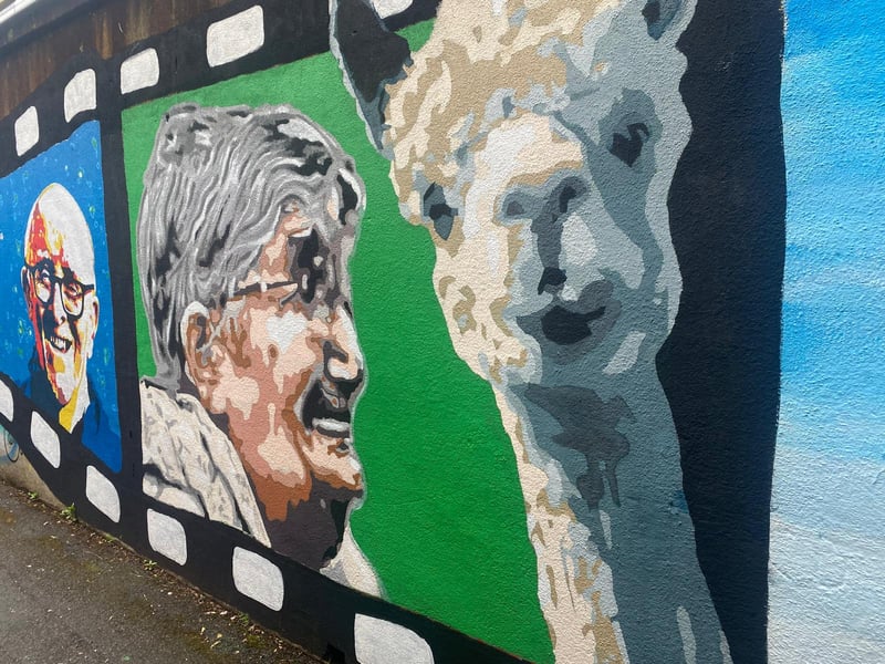 The new set of murals was added to the alleyway wall this week.