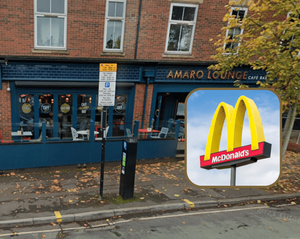 McDonald's wants to open in the former Amaro Lounge, creating 'up to 120 full and part-time jobs'.