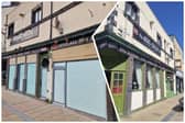 The former Big Gun pub on the Wicker, Sheffield, before (right) and after (left) work had taken place. A planning application has now been submitted