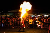 A fire-eater at Autumn Lights festival. The fireworks spectacular is coming to Don Valley Bowl in Sheffield on Bonfire Night, headlined by Phats & Small.