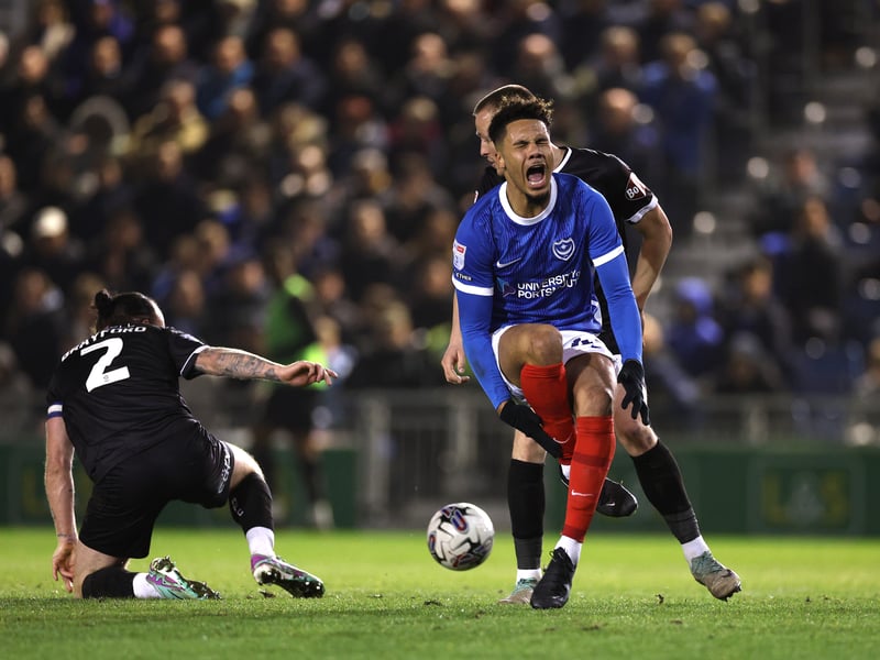 The Brentford loanee sustained a knee injury against Cambridge on February 13. Missed only one game, though.