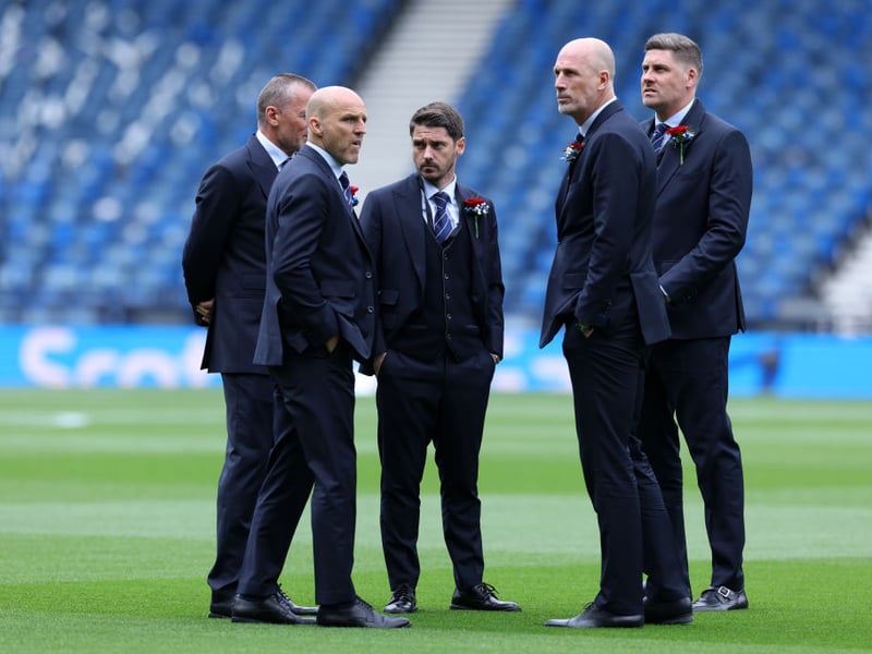 The Rangers gaffer and staff inspected the surroundings