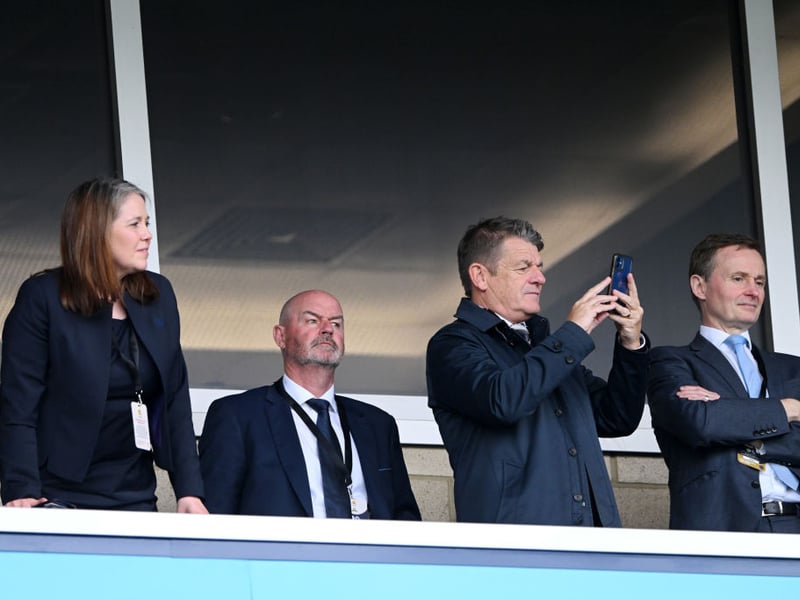 Scotland boss Steve Clarke and assistant John Carver watched over some of the stars they will take to Euro 2024.