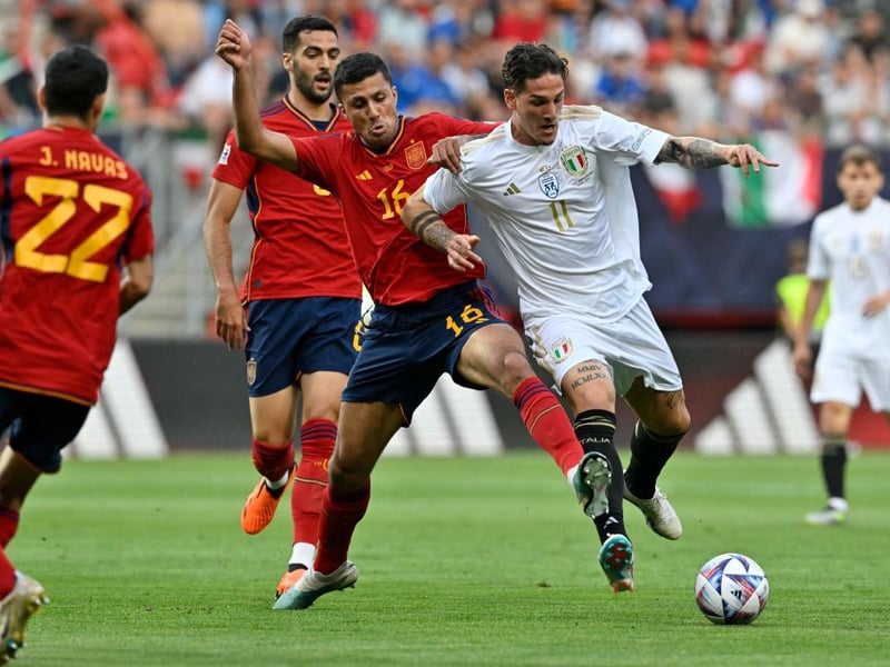 Now we're talking. The reigning European champions will be up against Spain, a side who has won the tournament more than any other, in front of 55,000 fans at the Veltins Arena in Gelsenkirchen. Set up to be one of the best group games in the competition, this one should be tasty.
