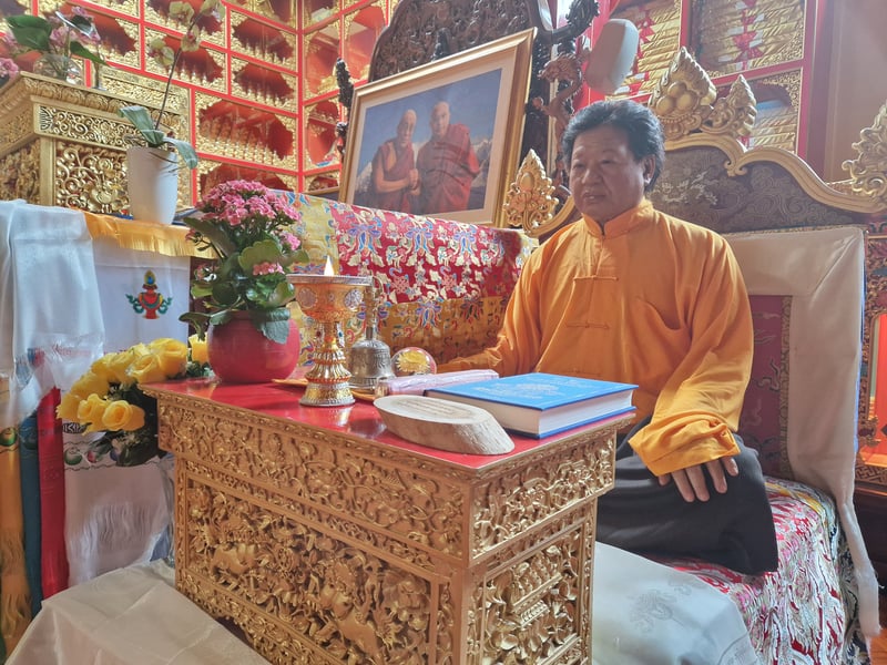 Inside the temple is a lifelike representation of Akong Rinpoche. His co-founder, Trungpa Rinpoche, moved to the USA in 1970, and Akong took on a leadership position and presided over the monastery's growth and success. He also continued humanitarian work in Tibet. This was until he was killed in China in 2013 when visiting the country. Reports at the time said his murder was linked to a financial dispute.