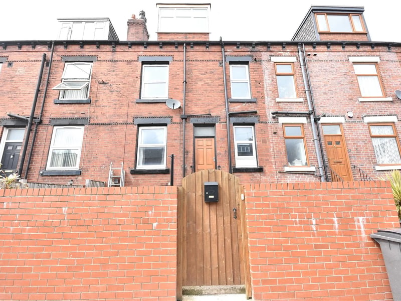 On Vinery Terrace is this terraced house for sale for £125,000.