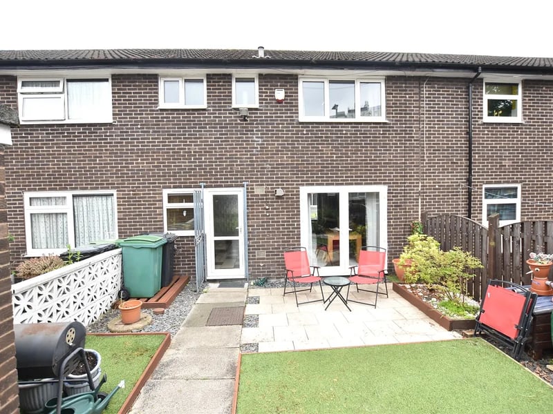 This home with a cosy enclosed garden on Shakespeare Close is for sale for £155,000.