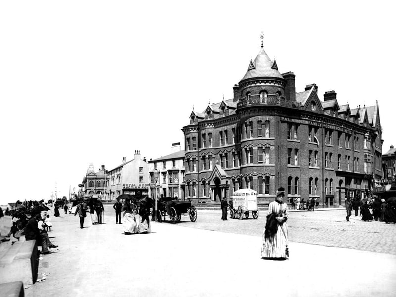 Francis Frith Collection Blackpool's Palatine Hotel in 1890-before the tower was built