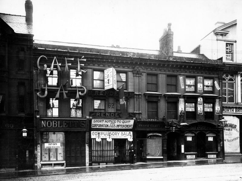 The west side of Briggate. Site of the extension of Albion Place.