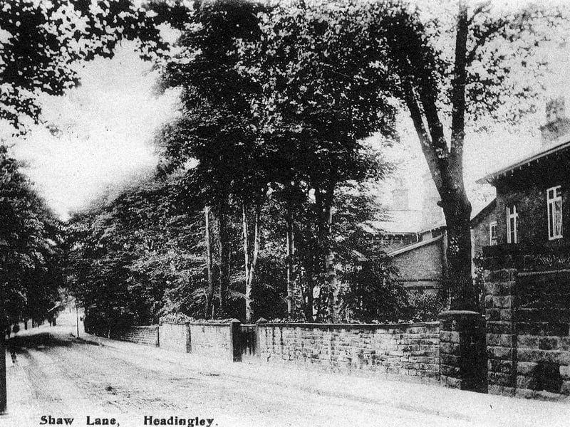 Shaw Lane from a postcard with a postmark of August 29, 1903.