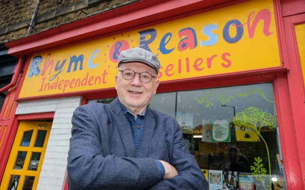 Rhyme & Reason bookshop at Hunter's Bar, Sheffield, is celebrating 25 years trading. Pictured is owner Richard Welsh.