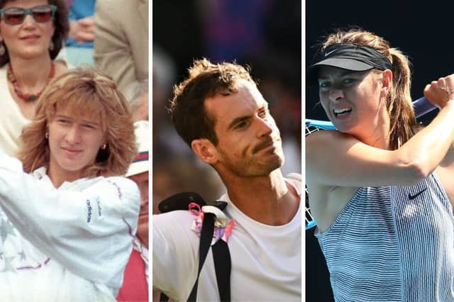 Many players have made millions from their prowess with a tennis racket.