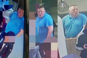 The man police want to speak to as part of their ongoing investigation is described as white, of large build, around 6ft tall, with short, shaved hair. Do you recognise him?