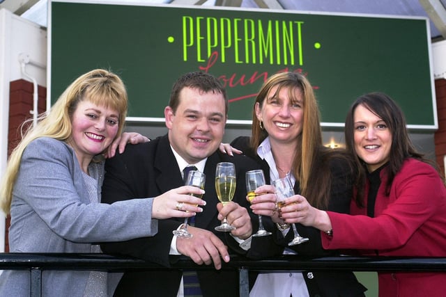 Peppermint Lounge, 2003 L-R, Tracey Bradshaw, Assistant Manager, Rikki Jackson, Sue Rainford and Georgia Hayes