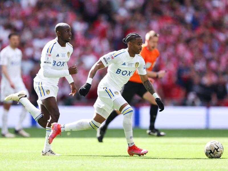The star man for much of this season, an award winner and someone clubs in top divisions will be looking at. Leeds are going to have to sell one or two of last season's team for financial reasons, and this is the most likely candidate. Gone, in a permanent deal for something like £25m. Pic: Adrian DENNIS / AFP
