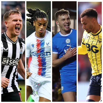 From left-right: Matt Ritchie, Jadan Raymond, Harrison Burrows and Josh Murphy are among those linked with Pompey this summer.