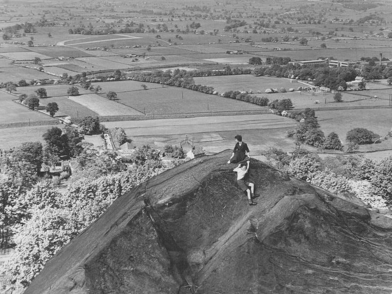 A view from Otley Chevin in May 1960.