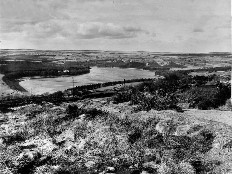 Dob Park, near Otley, pictured in February 1962.
Swinsty Reservoir in the valley.