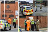 The Bomb Squad examined a suspected wartime bomb at Sheffield Forgemasters.