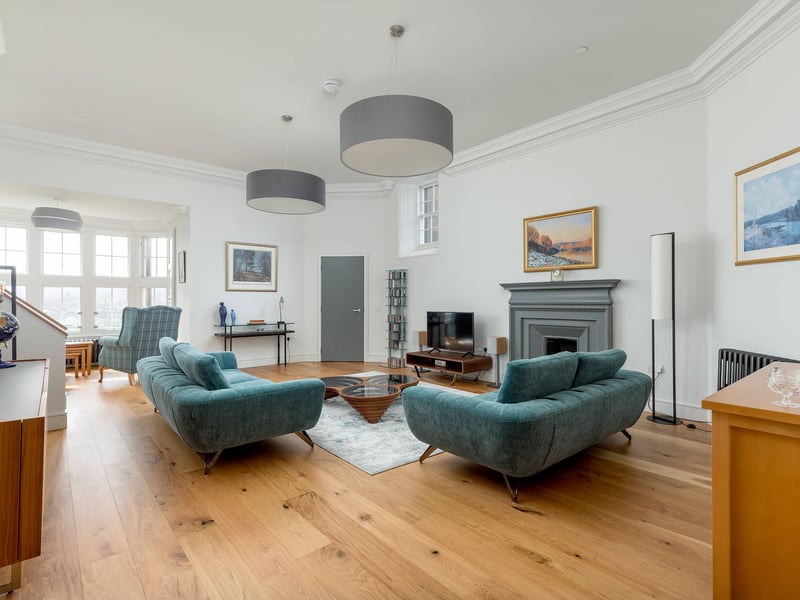 The penthouse apartment has three bedrooms and plenty of space.