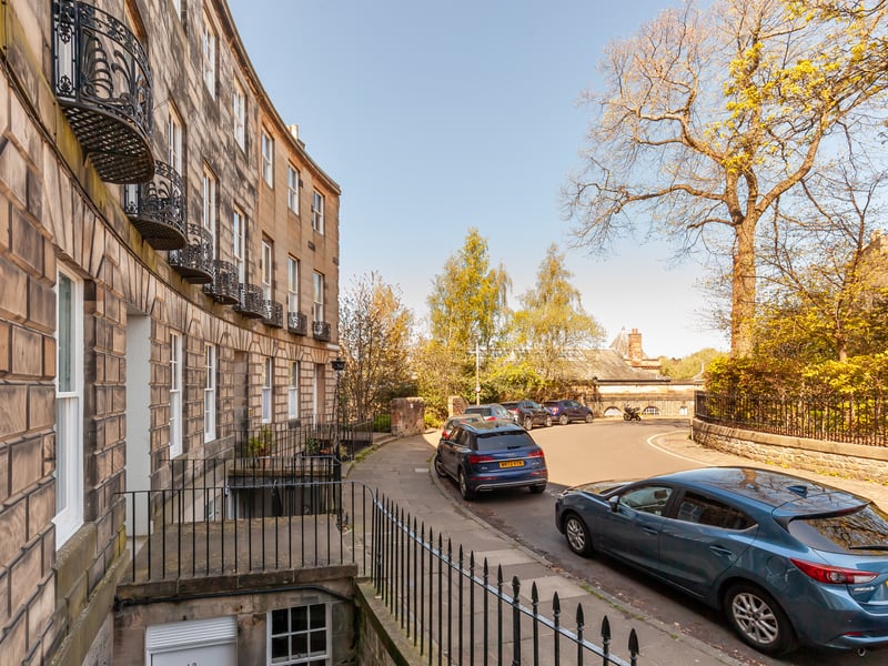 12 Saxe Coburg Place, Stockbridge, is a four-bedroom ground-floor property that rarely comes onto the market.