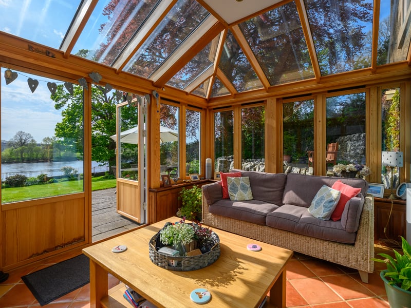 There is a conservatory which the couple added in 2004, and is one of the best spaces in the house.

“This is essentially where we live, and I just love looking out over the garden and to the River Tay,” says Liz, who works in property management.