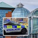Police are investigating after a Ford Fiesta was stolen from a car park at Meadowhall