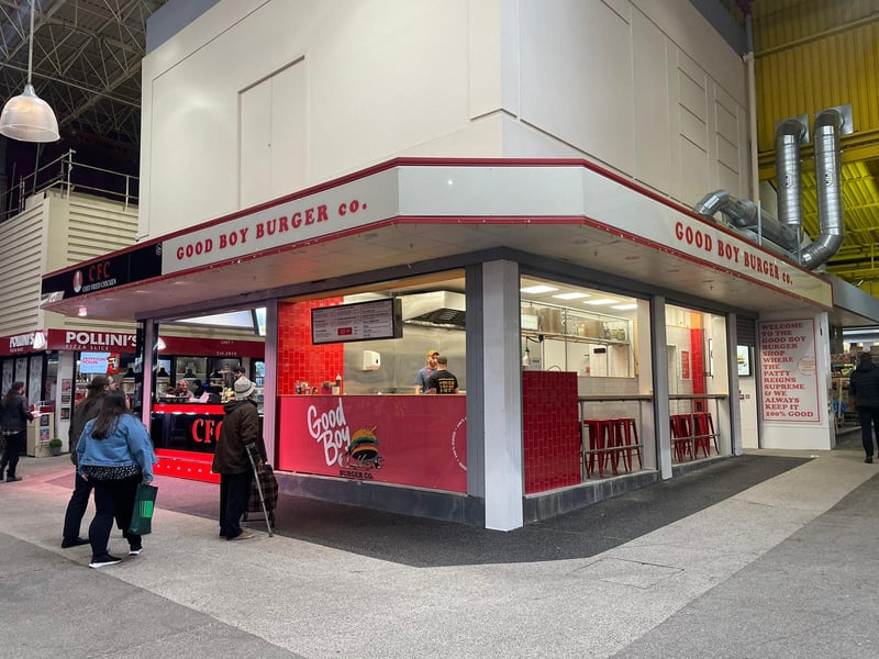 Good Boy Burger, from the team behind MorMor, opened in Kirkgate Market opened in May.