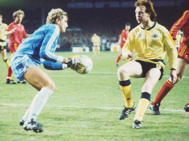 One of the most rare and most expensive Scotland kits is this 1986-1988 yellow Umbro design, as worn by Alex McLeish. A mint condition version of the shirt will set you back around £449.99.