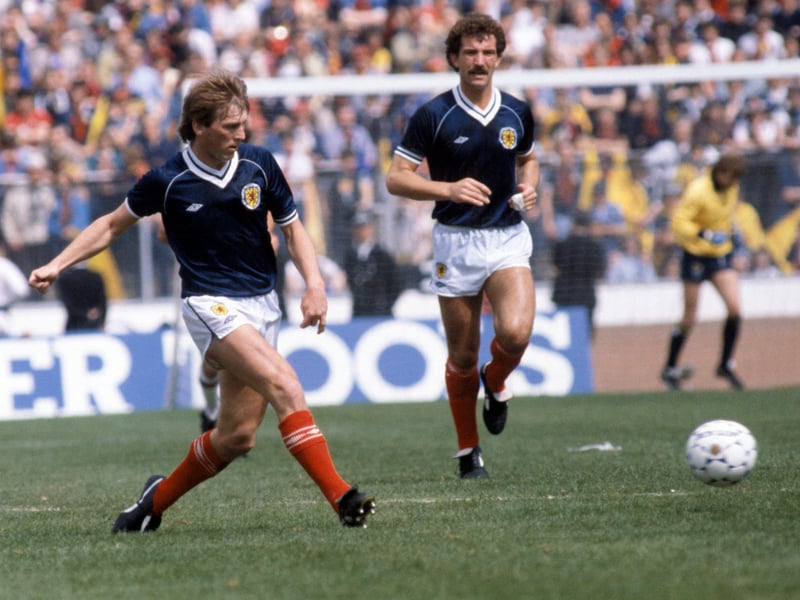 Worn during the 1982 World Cup, this traditional navy Umbro home shirt is the most expensive retro Scotland home shirt to buy. It costs a cool £249.99 to buy in mint condition. Made famous by the likes of Graeme Souness and Kenny Dalglish.