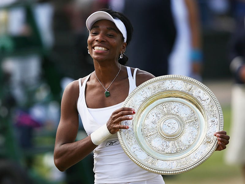 While she can't match the success - both financial and on-court - of her sister Serena, Venus William is still one of the best players to take to a tennis court. She's been a world number one in both singles and doubles and has won seven Grand Slams including five Wimbledon titles. She has an estimated net worth of $95 million.