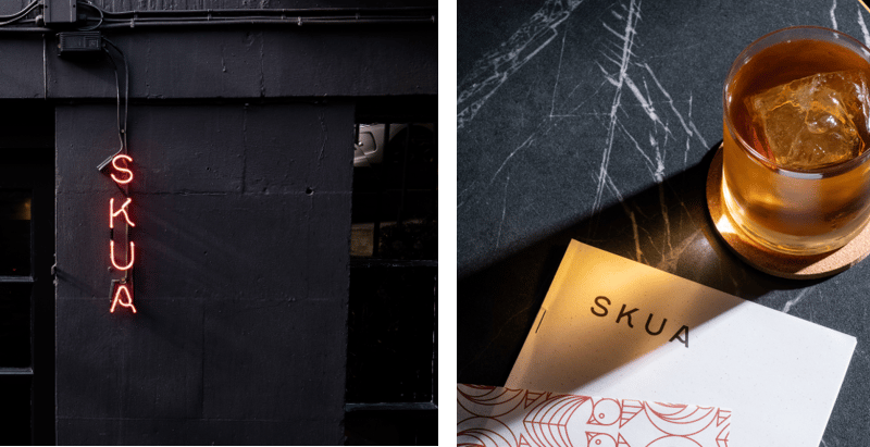 and "Skua for great food in a relaxing atmosphere"