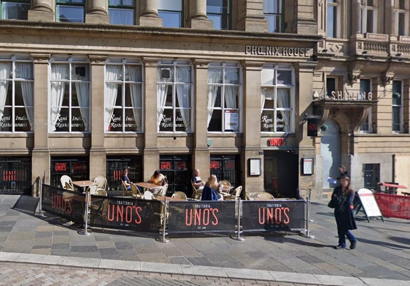 Uno's has a 4.3 rating from 1,473 reviews. 