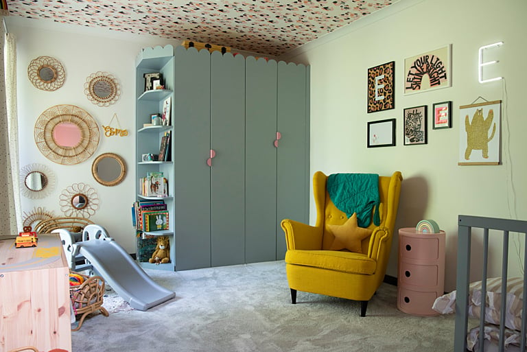 While Fran saw the potential in Coldwater, Martin admits he was initially reluctant to take on the empty property which was beige throughout. Today, this fun family space has been cleverly refurbished using innovative ideas and techniques.