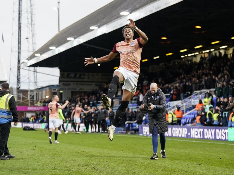 Kusini Yengi celebrates victory at Peterborough in March - and the promotion dream starts to feel real.