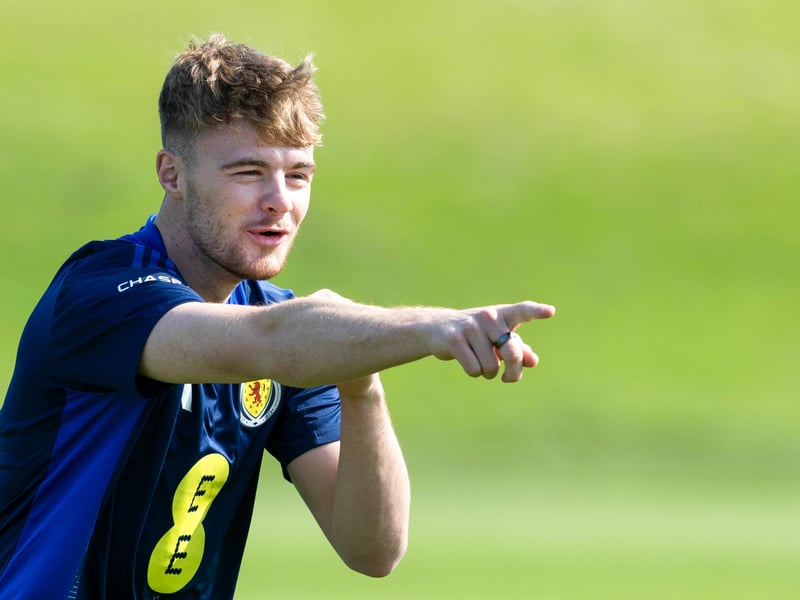 Called up to the senior squad after scoring for the 21s against Turkey earlier this week. Replaced Shankland with 25 mins left to earn his debut. Looked lively and had a few neat touches. Wasted no time getting a shot away which was deflected behind. Denied at point blank range by the Finnish keeper deep into injury time.