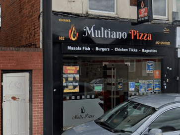 Rated 1: Multiano Pizza at 682 Alum Rock Road, Birmingham; rated on April 29