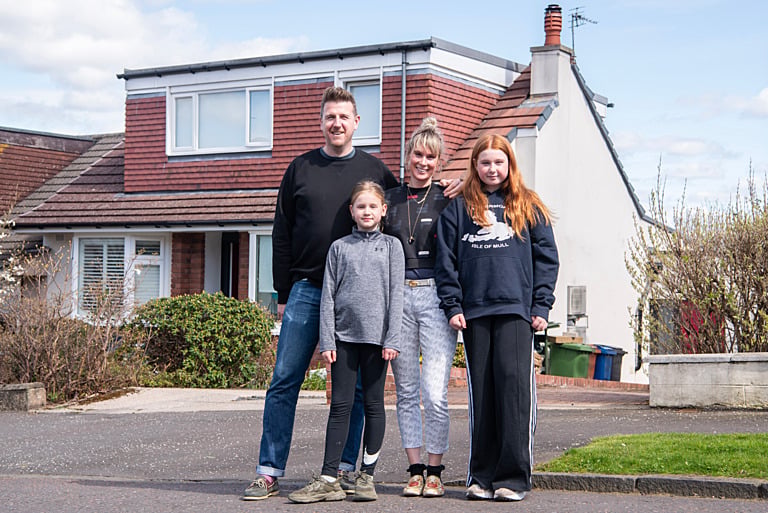 The house is home to Anna McClelland, partner Harry Kinloch and their children Lexie (11) and Marley (9). The 1960s Bungalow is a twice-extended family home in Milngavie, East Dunbartonshire.