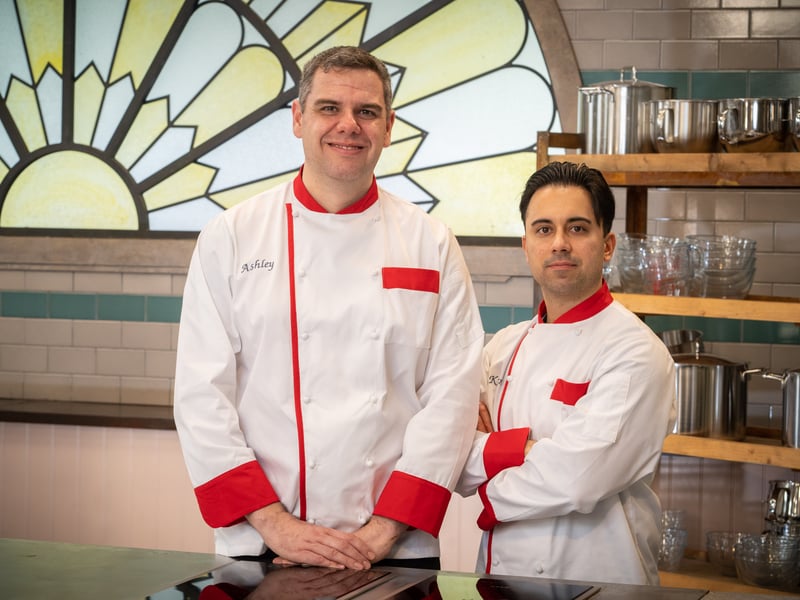 Boston Spa duo Ashley Close and Kian Lian took part in Bake Off: The Professionals two years ago. In the same year,  their patisserie The Pudding Lab was a finalist for best cafe/deli at the Oliver Awards