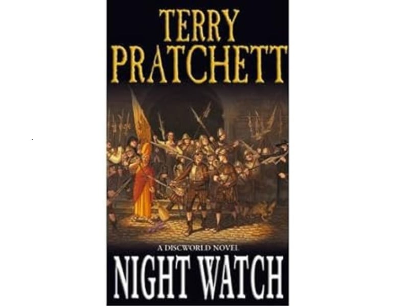 Top of the pile when it comes to Terry Pratchett books, according to readers, is Night Watch, with an average rating of 4.50 out of a maximum of 5 from 111,515 ratings. The 2002 book is the 29th Discworld novel and the sixth in the City Watch series. "The twenty-fifth of May is an important, sombre day in Ankh-Morpork - the anniversary of one of the city's bloodiest rebellions. But crime stops for nothing, as Commander Sam Vimes of the City Watch knows. When a notorious serial killer emerges from hiding, the chase leads the Watch to the roofs of Unseen University where a magical storm is brewing. It's a case of wrong place, very wrong time. For Vimes finds himself back in his own rough, tough past with only a killer for company and a city on the brink of revolution to contend with. But he must survive, because he has a job to do: track down the murderer and change the outcome of the rebellion. And get back to the future before his wife gives birth, of course."