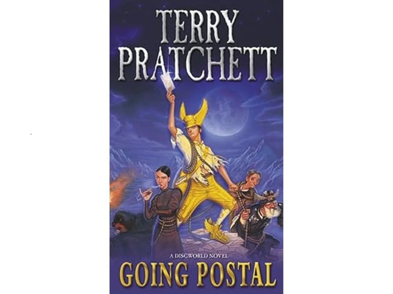 In second place is Going Postal with an average score of 4.40 out of five from 125,175 reviews. Published in 2004, it's the 33rd Discworld and the first in the Moist von Lipwig series. "Moist von Lipwig is a con artist and a fraud and a man faced with a life choice: be hanged, or put Ankh-Morpork's ailing postal service back on its feet. It's a tough decision. But he's got to see that the mail gets through, come rain, hail, sleet, dogs, the Post Office Workers' Friendly and Benevolent Society, the evil chairman of the Grand Trunk Semaphore Company, and a midnight killer. Getting a date with Adora Bell Dearheart would be nice, too..."