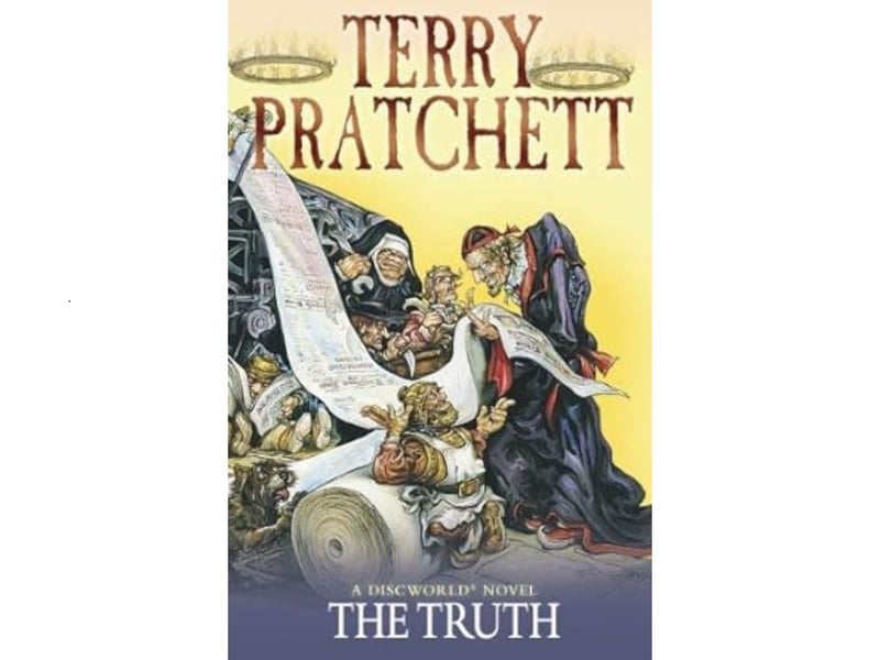 The 25th Discworld book, and the second in the Industrial Revolution series, is the fourth most highly-rated Terry Pratchett book according to readers. Published in 2000, The Truth has an average rating of 4.40 from 18,735 reviews. "William de Worde has somehow found himself editor of Ankh-Morpork's first newspaper. Well, with a name like that…Launched into the world of investigative journalism, alongside reporter Sacharissa Cripslock, William soon learns that the news is a risky business. For a start, his colleagues include a band of axe-wielding dwarfs and a recovering vampire with a life-threatening passion for flash photography. It's a big news week: the most powerful man in the city has been arrested, leaving Ankh-Morpork without a leader. And a dangerous criminal organisation will do anything to control the story..."