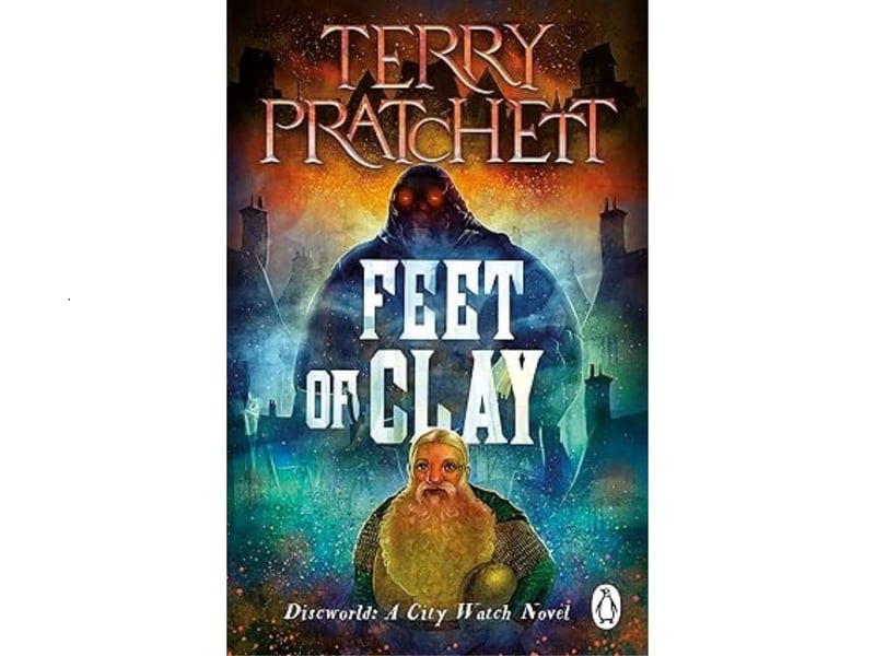 The 19th Discworld book - and third in the City Watch series
- gets an average rating of 4.32 from 85,159 reviews, taking the last place in the top 10. Feet of Clay was published in 1996. "Commander Sam Vimes of the City Watch is used to trouble. There's always trouble in Ankh-Morpork. But this is new: people are being brutally murdered and there's no evidence of anything alive having been at the crime scene. At the same time, the most powerful man in the city has been poisoned and is clinging on to life by a thread. It's a conundrum of a case. With the help of Captain Carrot, the only watchman who knows the law inside-out; Corporal Cheery Littlebottom, an unconventional dwarf with an eye for forensics; and Constable Angua, a werewolf with an excellent sense of smell, Vimes tries to solve the mystery. But time is of the essence, for something extremely dangerous is loose in the city, its red eyes glowing in the night..."